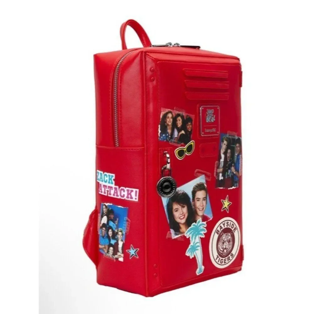 Loungefly Saved By The Bell Bayside High Locker Figural Zach Red Backpack NWT